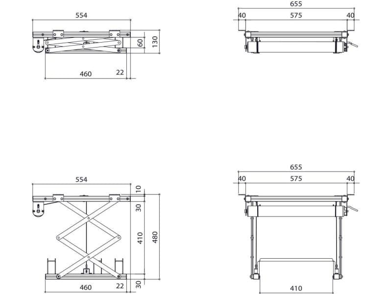 Vogel's Deckenhalterung PPL2035 Silber