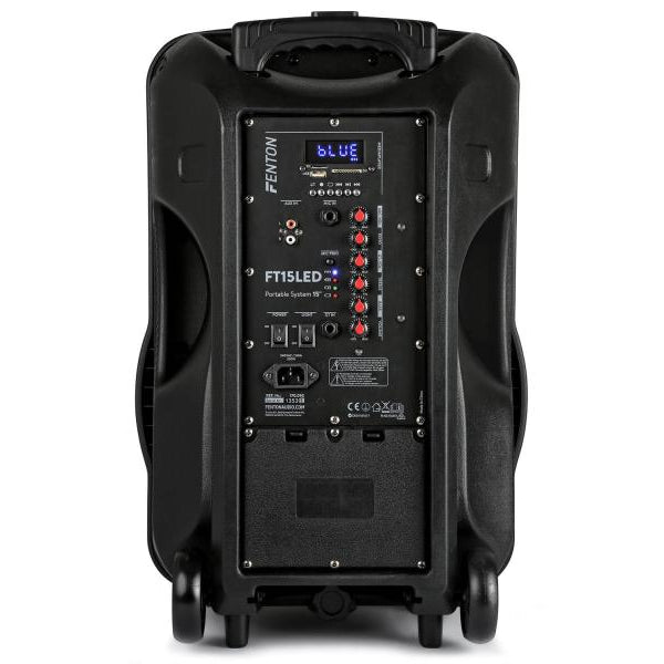 Fenton Lautsprecher FT15LED Aktiv Trolley-Speaker