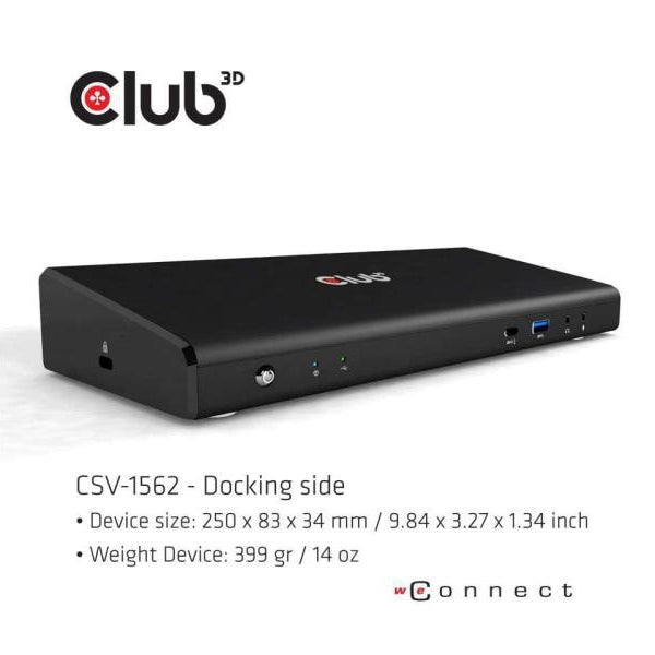 Club 3D Dockingstation CSV-1562 USB-C 3.2 Gen1 Triple 4K