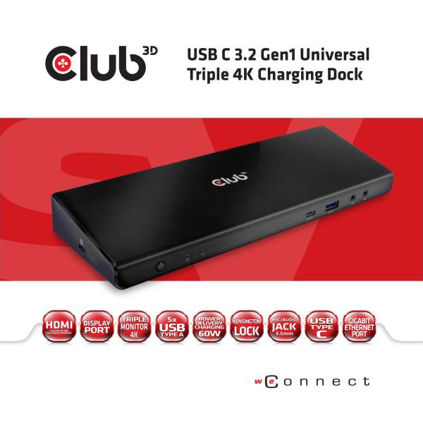 Club 3D Dockingstation CSV-1562 USB-C 3.2 Gen1 Triple 4K