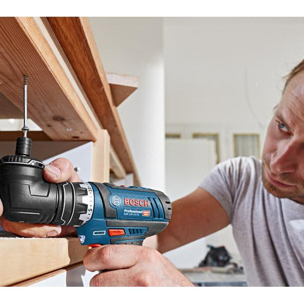 Bosch Professional Akku-Bohrschrauber GSR 12 V-15 FC Kit 2x 2.0 Ah + Aufsätze