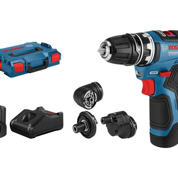 Bosch Professional Akku-Bohrschrauber GSR 12 V-35 FC Kit inkl. Zubehör-Set