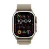 Apple Watch Ultra 2 GPS + Cellular (Titan Silbergrau) - 49mm - Alpine Loop Large Olive