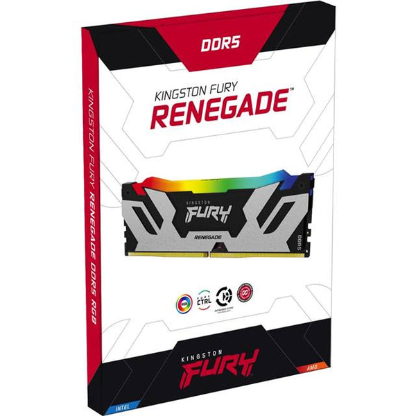 Kingston Fury Renegade RGB, DDR5, 16GB (1 x 16GB), 7200MHz - silber