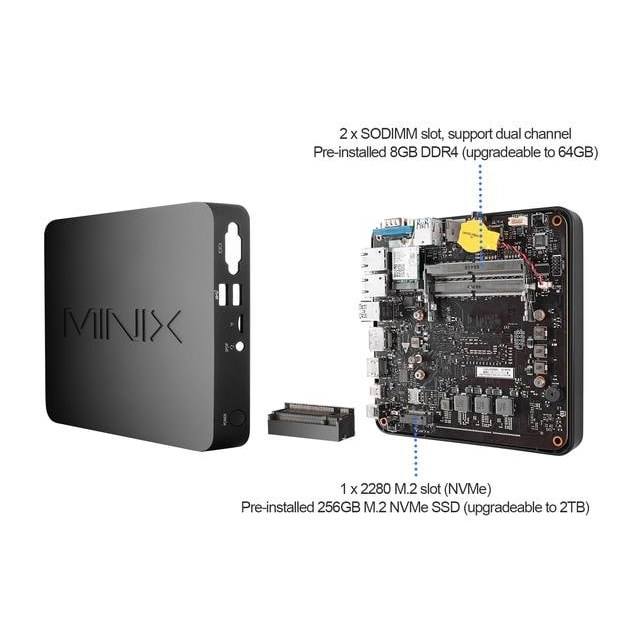 Minix NGC-3 (CH, i3, 8GB, 256GB SSD, Intel UHD, W10P)