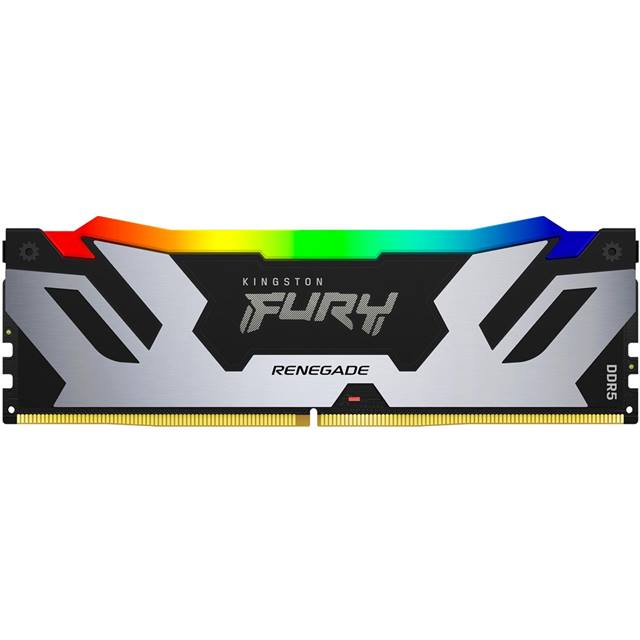 Kingston Fury Renegade RGB, DDR5, 32GB (1 x 32GB), 6000MHz - silber