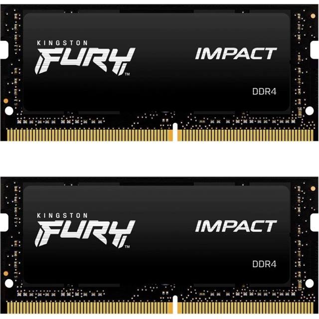 Kingston Fury Impact, SO-DIMM, DDR4, 32GB (2x 16GB) 3200MHz