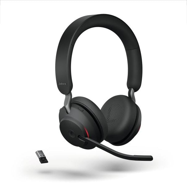 Jabra Headset Evolve2 65 Duo MS Schwarz, USB-A, inkl. Ladestation
