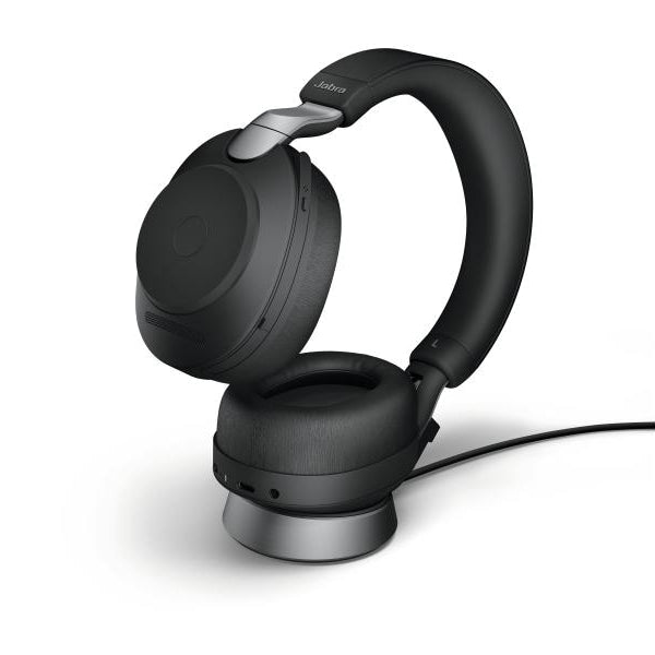 Jabra Headset Evolve2 85 Duo UC Schwarz, USB-C, inkl. Ladestation