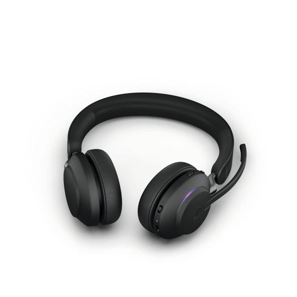 Jabra Headset Evolve2 65 Duo MS Schwarz, USB-A, inkl. Ladestation