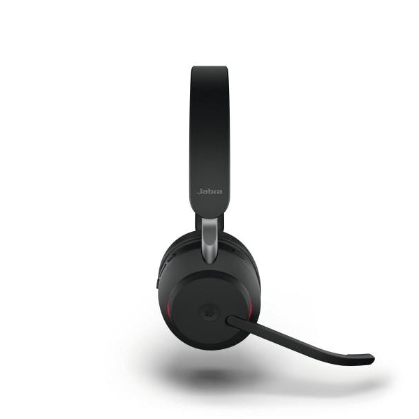 Jabra Headset Evolve2 65 Duo MS Schwarz, USB-A, inkl. Ladestation