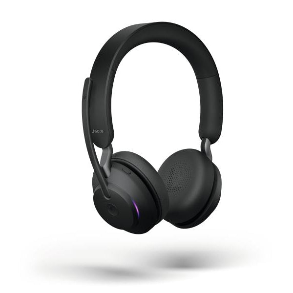 Jabra Headset Evolve2 65 Duo MS Schwarz, USB-A, inkl. Ladestation