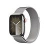 Apple Watch Series 9 GPS + Cellular (Edelstahl Silber) - 45mm - Milanaise Silber