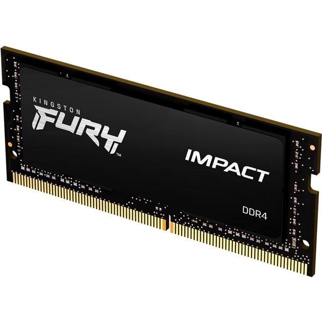 Kingston Fury Impact, SO-DIMM, DDR4 32GB, 3200MHz - schwarz