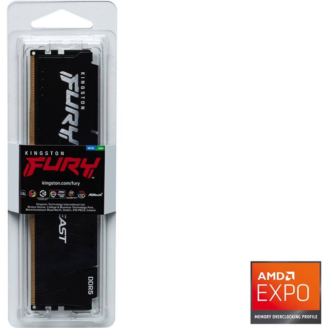 Kingston Fury Beast, DDR5, 16GB (1x 16GB), 5600MHz - schwarz