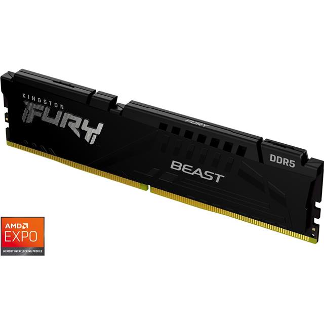 Kingston Fury Beast, DDR5, 16GB (1x 16GB), 6000MHz - schwarz