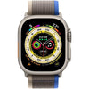 Apple Watch Ultra GPS + Cellular (Titan) beige - 49mm - Trail Loop M/L blau/grau - redrow.ch