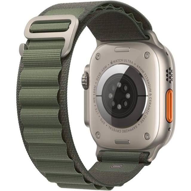 Apple Watch Ultra GPS + Cellular (Titan) beige - 49mm - Alpine Loop Small grün - redrow.ch