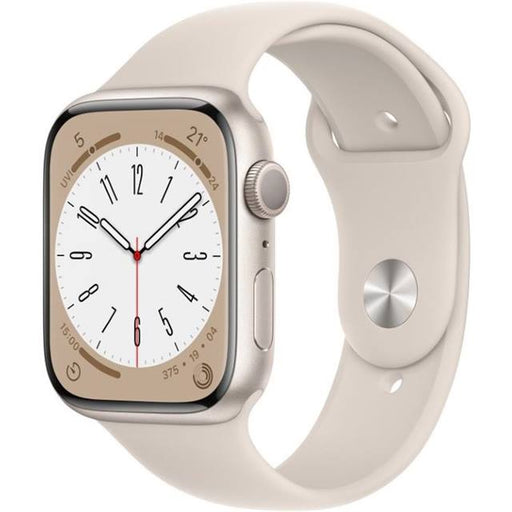 Apple Watch Series 8 GPS (Aluminium) Polarstern - 45mm - Sportarmband Polarstern - redrow.ch