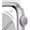 Apple Watch Series 8 GPS (Aluminium) silber - 45mm - Sportarmband weiss - redrow.ch