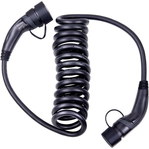 ANS Ladekabel Typ 2 32 A spiralisiert 5 m - redrow.ch