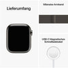 Apple Watch Series 8 GPS + Cellular (Edelstahl) graphit - 41mm - Milanaise-Armband graphit - redrow.ch