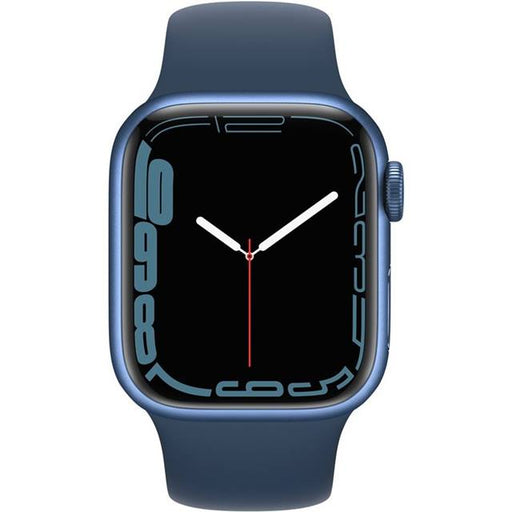 Apple Watch Series 7 GPS (Aluminium) blau - 41mm - Sportarmband abyssblau - redrow.ch