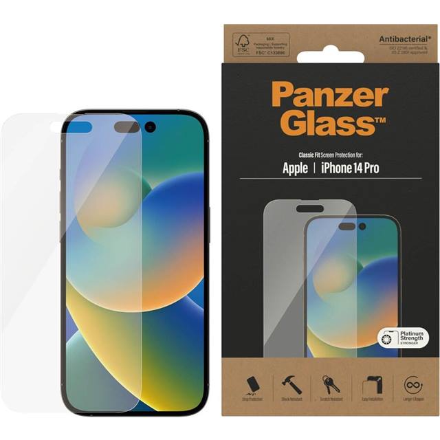 PanzerGlass Displayschutz Classic Fit iPhone 14 Pro
