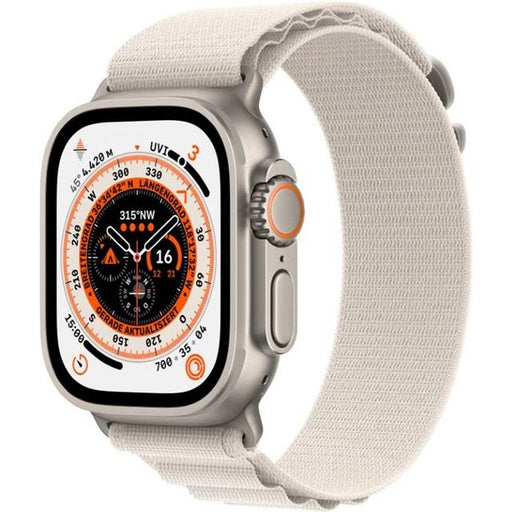 Apple Watch Ultra GPS + Cellular (Titan) beige - 49mm - Alpine Loop Large Polarstern - redrow.ch