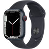 Apple Watch Series 7 GPS + Cellular (Aluminium) Mitternacht - 41mm - Sportarmband Mitternacht - redrow.ch
