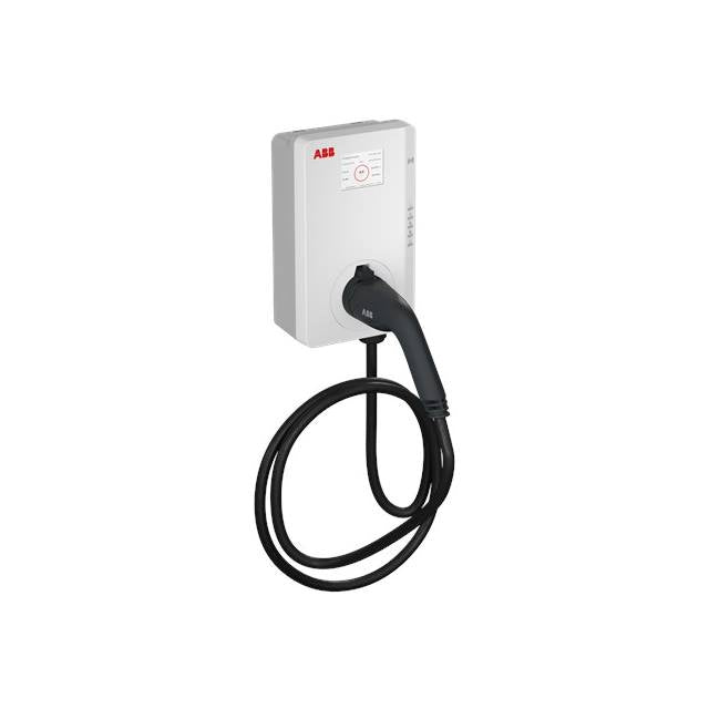ABB TAC-W11-G5-RD-M-0 Terra AC wallbox type 2, 5 m cable, 3-phase/16 A, MID certified, with RFID and display - redrow.ch
