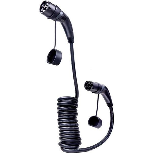 ANS Ladekabel Typ 2 32 A spiralisiert 5 m - redrow.ch