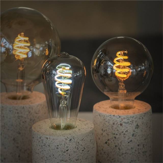 Hombli Smart Bulb Amber, Filament, 5.5W, E27, ST64, klar