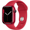 Apple Watch Series 7 GPS (Aluminium) rot - 41mm - Sportarmband rot - redrow.ch