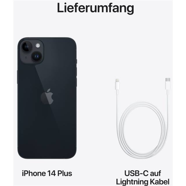 Apple iPhone 14 Plus (6/128GB, schwarz)