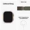 Apple Watch Ultra GPS + Cellular (Titan) beige - 49mm - Alpine Loop Large grün - redrow.ch