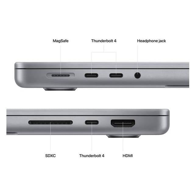 Apple MacBook Pro 2023 (14.2" 3K, M2 Pro-10C CPU, 16GB, 512GB SSD, M2 Pro-16C GPU, macOS) - grau - redrow.ch