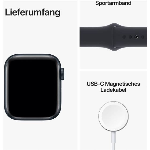 Apple Watch Series SE 2022 GPS (Aluminium) Mitternacht - 40mm - Mitternacht