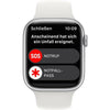 Apple Watch Series 8 GPS + Cellular (Aluminium) silber - 45mm - Sportarmband weiss - redrow.ch
