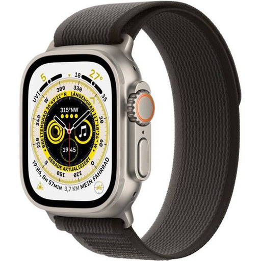Apple Watch Ultra GPS + Cellular (Titan) beige - 49mm - Trail Loop S/M schwarz - redrow.ch