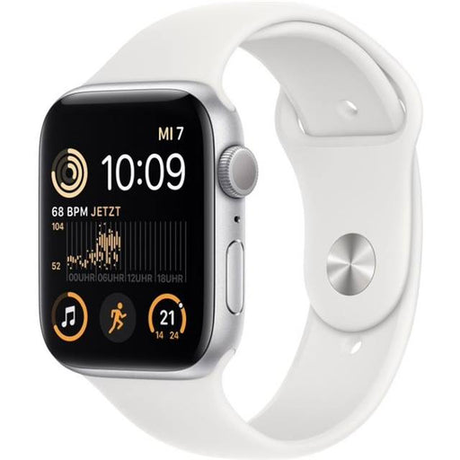 Apple Watch Series SE 2022 GPS (Aluminium) silber - 44mm - weiss - redrow.ch
