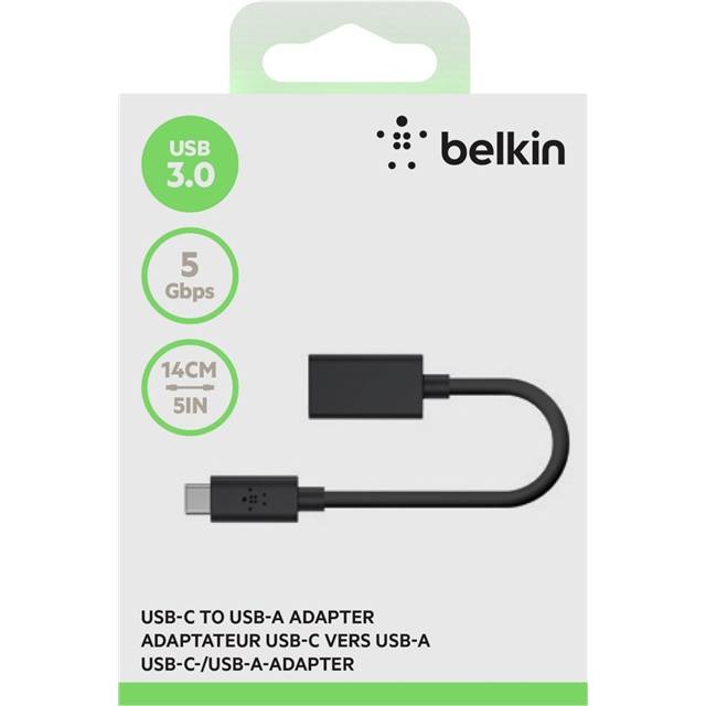 Belkin Adapter USB 3.1 C Stecker auf USB 3.0 A Buchse, 0.14m