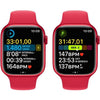 Apple Watch Series 8 GPS + Cellular (Aluminium) rot - 45mm - Sportarmband rot - redrow.ch