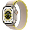 Apple Watch Ultra GPS + Cellular (Titan) beige - 49mm - Trail Loop M/L gelb/beige - redrow.ch