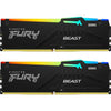Kingston DDR5-RAM Fury Beast RGB, 64GB (2 x 32GB), 5200 MHz