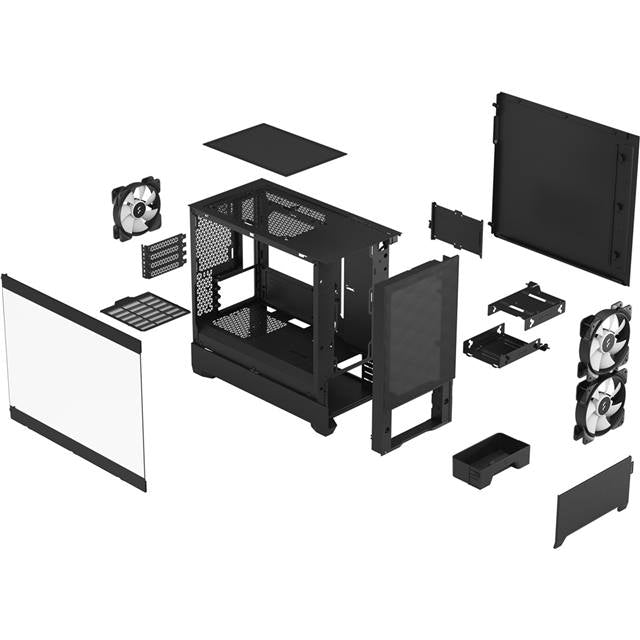 Fractal Design Pop Mini Air RGB Black TG Clear Tint - schwarz