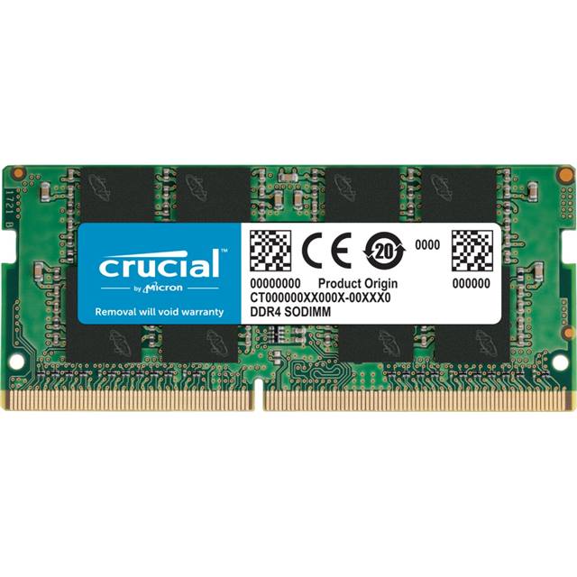Crucial Laptop Memory, SO-DIMM, DDR4, 16GB, 3200MHz