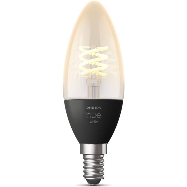 Philips Hue White Filament, 4.5W, E14, Candle, klar