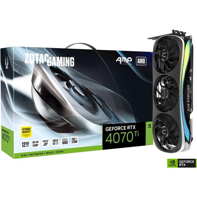 Zotac Gaming GeForce RTX 4070 Ti AMP EXTREME AIRO 12GB