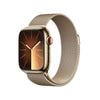 Apple Watch Series 9 GPS + Cellular (Edelstahl Gold) - 41mm - Milanaise Gold
